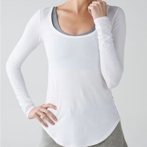 Lululemon Inner Essence Long Sleeve Tee
White